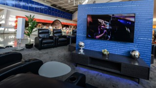 Best Buy's UHD Lounge at Jet Blue's terminal at JFK International Airport welcomes weary travelers through Dec. 7.