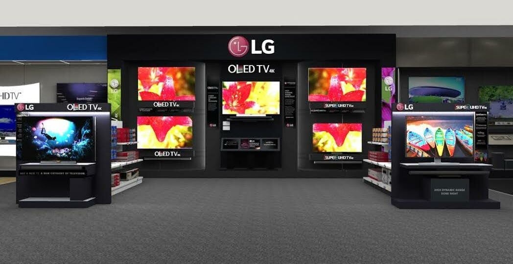 LG Experience Wall at Best Buy