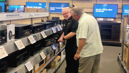 Don Grabski, a lifelong audiophile, is a top salesman in home theater.