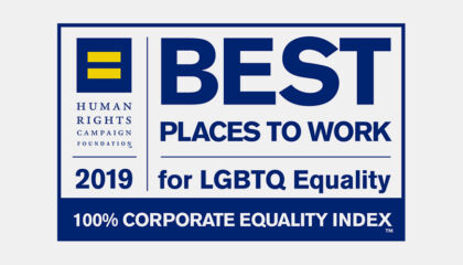 We've been named a “Best Place to Work for LGBTQ Equality” for the 14th year.