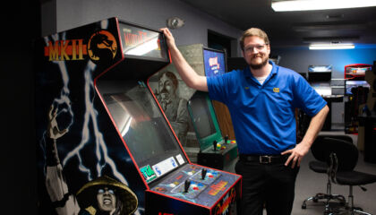 Best Buy employee Tom Oswald boasts a massive winning streak in the '90s arcade game Mortal Kombat II.

“Even when no one was playing it for 10 years, I played every day,” he said. “I set out to be the best.”