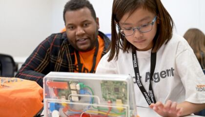 The program partners with nonprofits and organizations focused on youth and tech.