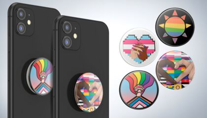 The PopGrips will be sold online at BestBuy.com beginning in June as part of our celebration of Pride month.