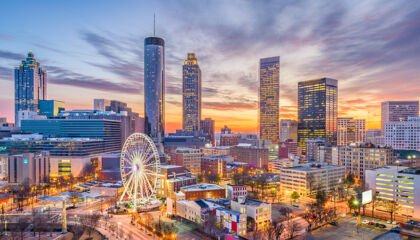 An image of the Atlanta skyline.