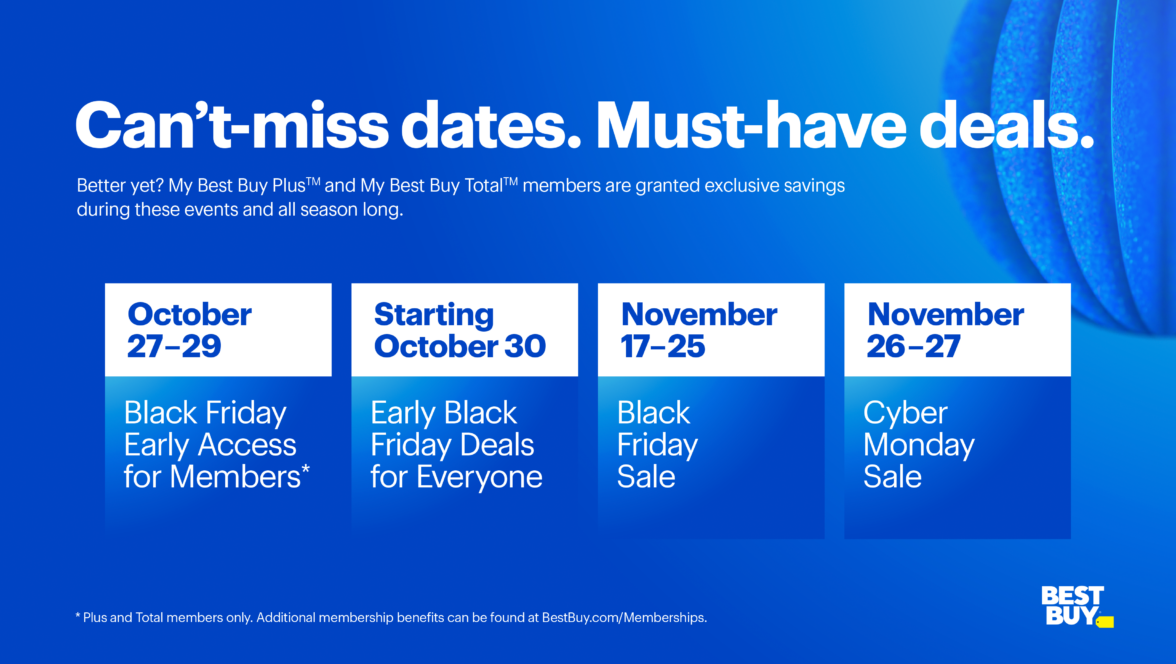 Best Buy reveals holiday calendar, early Black Friday deals for