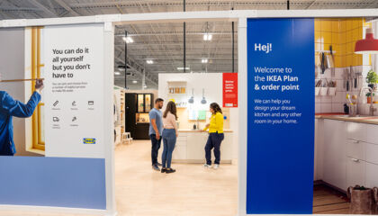 The new in-store planning and shopping experience features curated vignettes that pair IKEA’s well-designed, functional and affordable home furnishings with Best Buy’s high-tech appliances.
