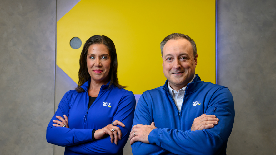 Corie Barry, Best Buy CEO, and Jason Bonfig, chief customer, product and fulfillment officer.